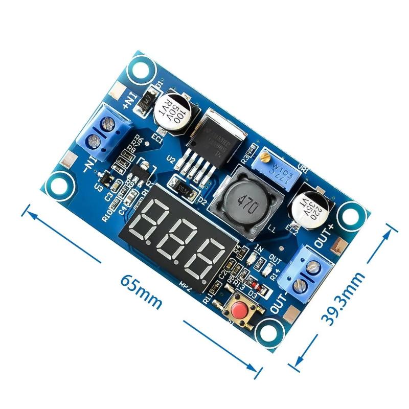Diy For Electronics - LM2596 Power Supply Module With Display