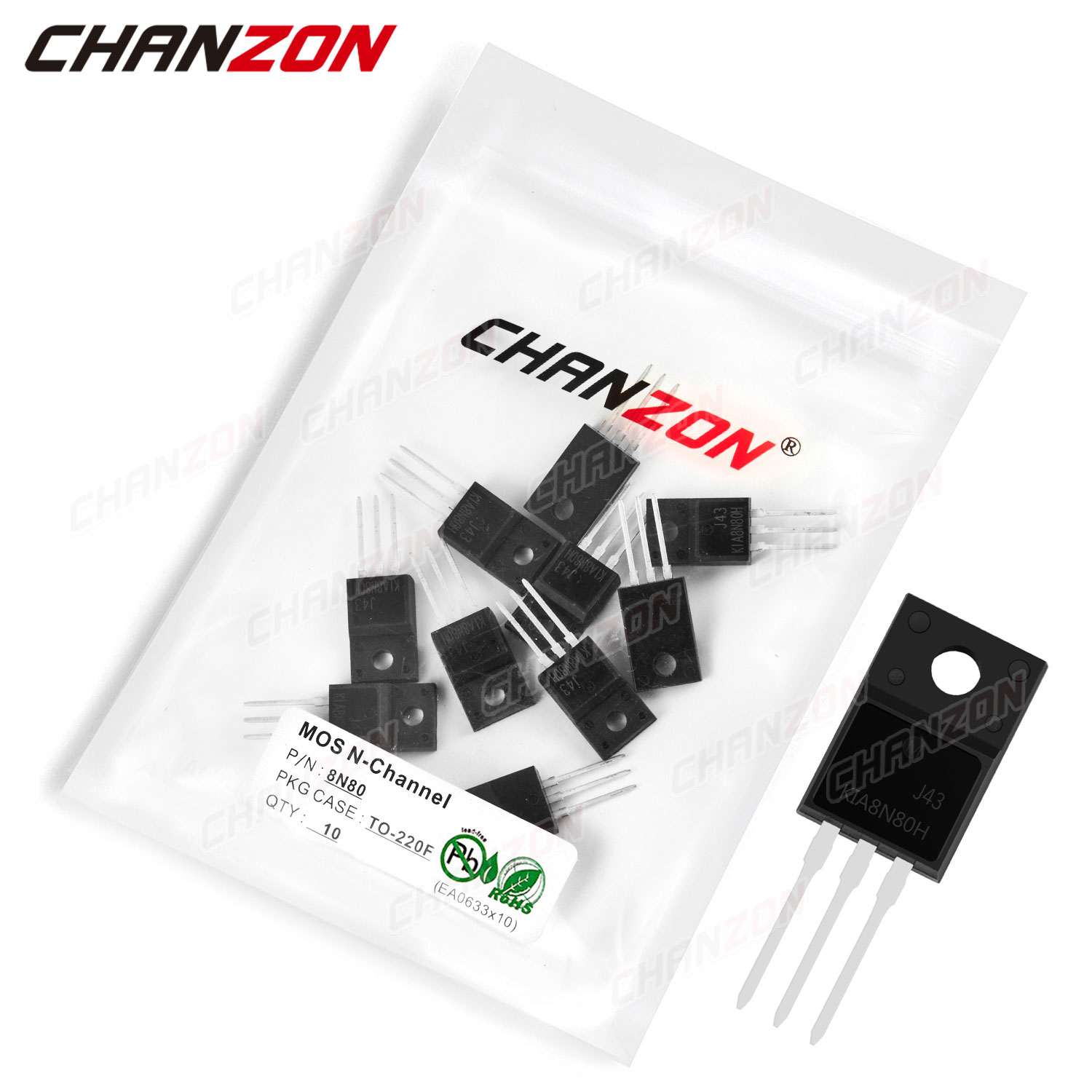Diy Electronics Youtube - 10pcs 8N80 TO-220F N-Channel Mosfet Bipolar