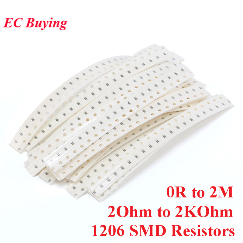 800pcs 1206 SMD Resistors Kit  - Diy Electronics Components Kit ulasan dan harga