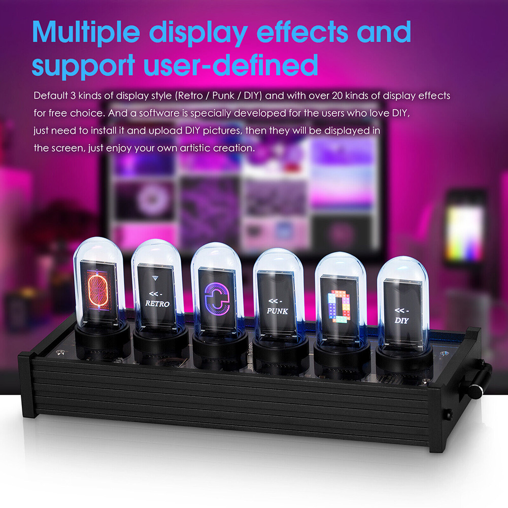 Digital IPS Tube Clock DIY Nix - Diy Electronics Youtube ulasan dan harga