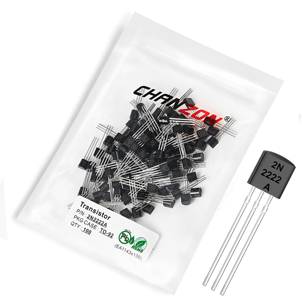 100pcs 2N2222A TO-92 NPN Trans - Diy Electronics Youtube ulasan dan harga
