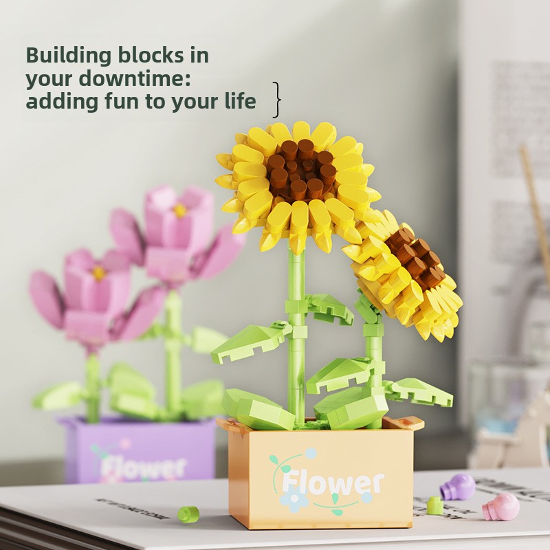 Bouquet Flower Mini Diy Buildi - Diy Electronics For Adults ulasan dan harga