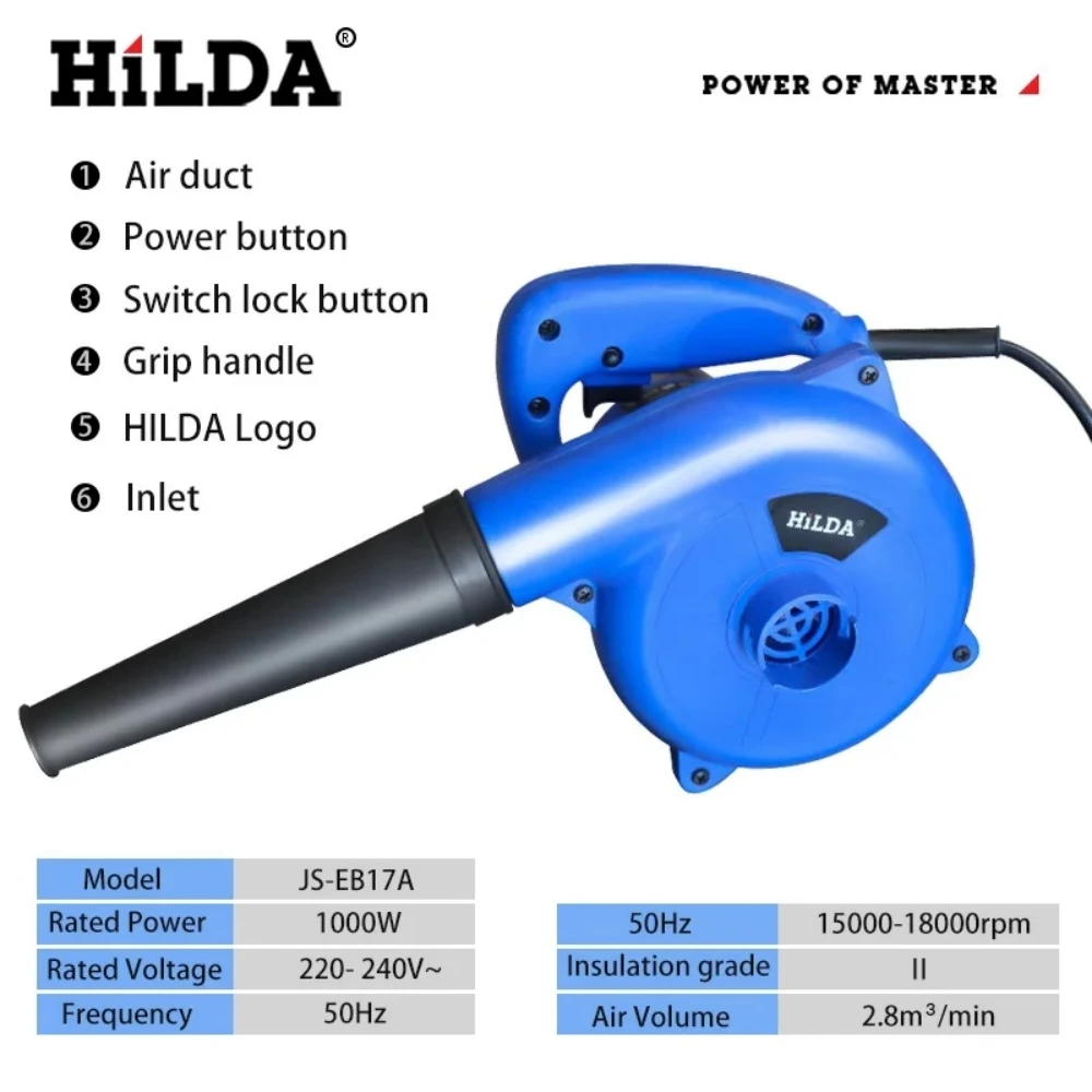 HILDA 1000W Electric Air Duste - Diy Electronics Cleaner ulasan dan harga