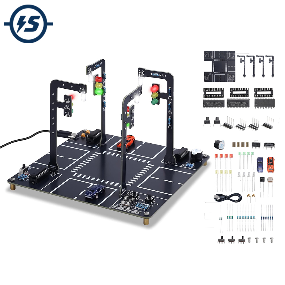 Traffic Light Simulator Kit wi - Diy Electronics Kits For Adults ulasan dan harga