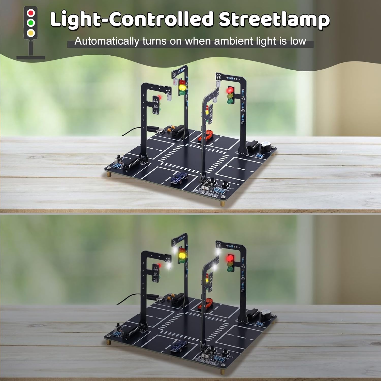 Traffic Light Simulator Kit wi - Diy Electronics Kits For Adults ulasan dan harga